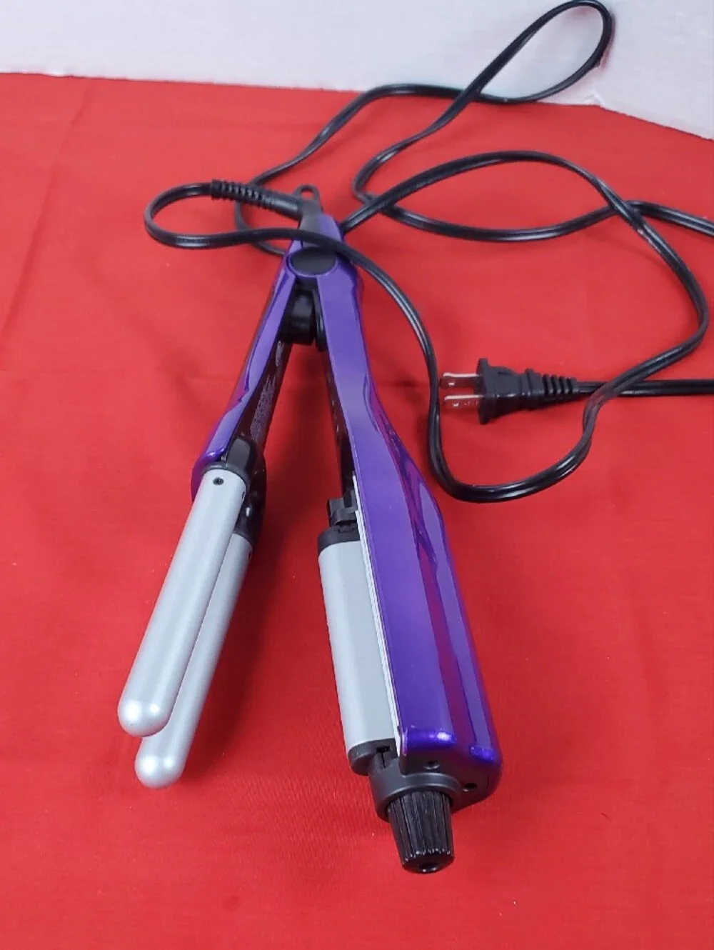 BedHead Purple 2-in-1 Crimper and Straightener Styling Iron
